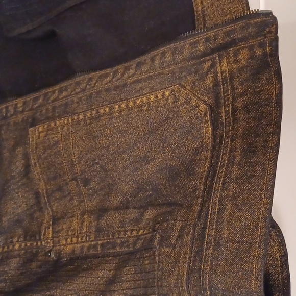 Ralph Lauren Metallic Glaze Black Denim Jacket - Picture 10 of 11